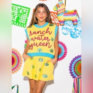 Queen of Sparkles Ranch Water Queen Sweater Vest